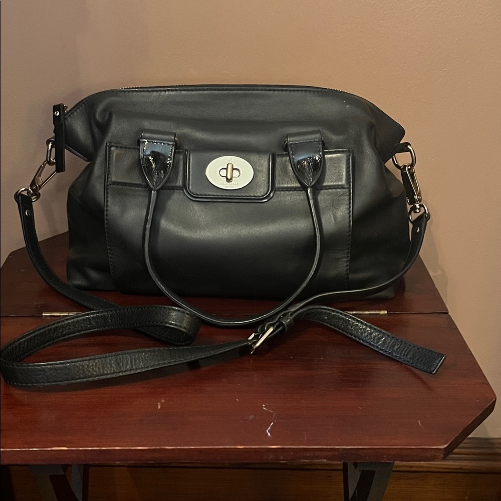 Kate Spade Black Leather Satchel